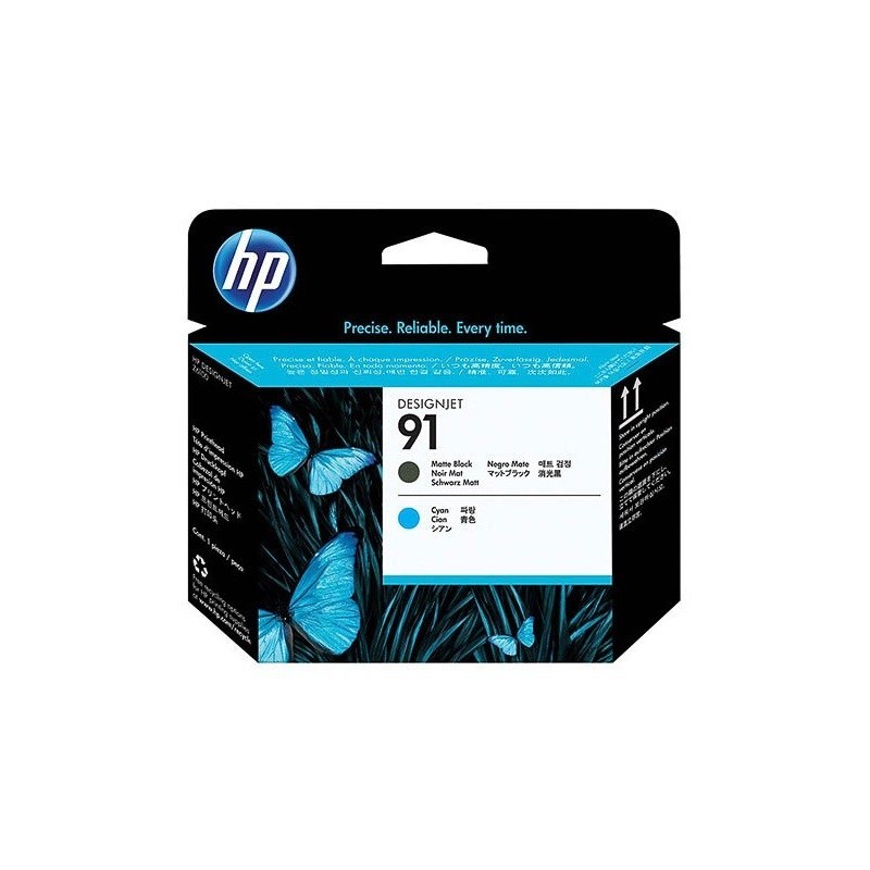 C9460A Tête d'impression Noir Mat & Cyan HP pour designjet Z6100 (N°91), Toner Express : achat en ligne deproduit HP