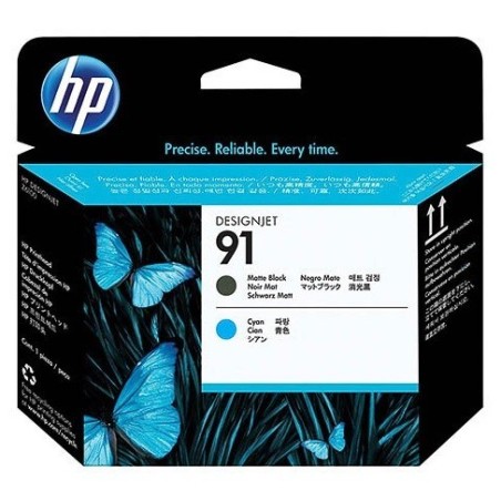 C9460A Tête d'impression Noir Mat & Cyan HP pour designjet Z6100 (N°91), Toner Express : achat en ligne deproduit HP
