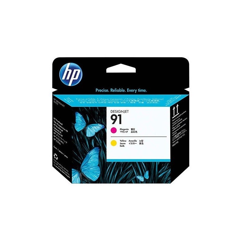Tête d'impression magenta & jaune  HP pour designjet Z6100 (N°91), Toner Express : achat en ligne de Tête d'impression magenta &