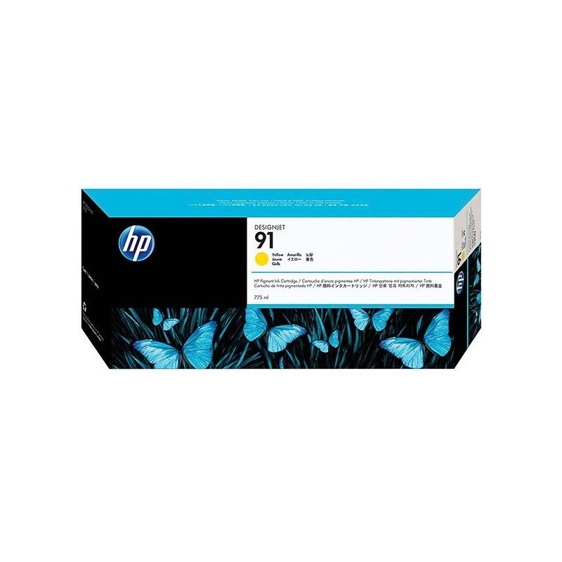 Cartouche jaune HP pour designjet Z6100 (N°91), Toner Express : achat en ligne de Cartouche jaune HP pour designjet Z6100 (N°91)