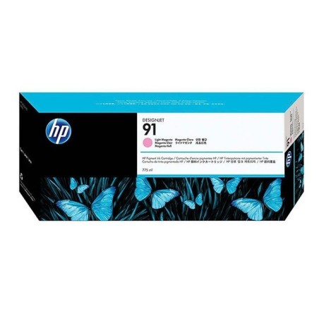 Cartouche magenta clair HP pour designjet Z6100 (N°91), Toner Express : achat en ligne de Cartouche magenta clair HP pour design