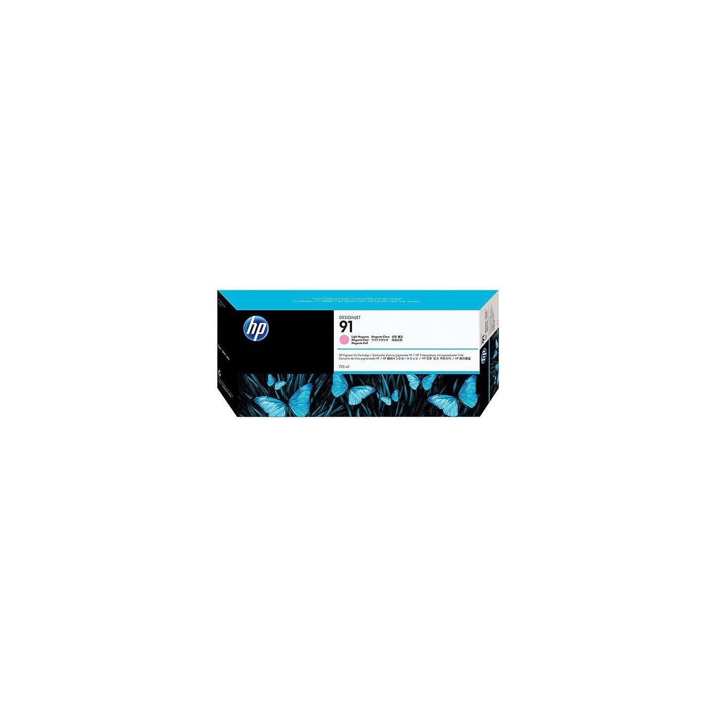 Cartouche magenta clair HP pour designjet Z6100 (N°91), Toner Express : achat en ligne de Cartouche magenta clair HP pour design