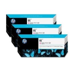 Pack 3 Cartouches magenta clair HP pour designjet Z6100 (N°91), Toner Express : achat en ligne de Pack 3 Cartouches magenta clai