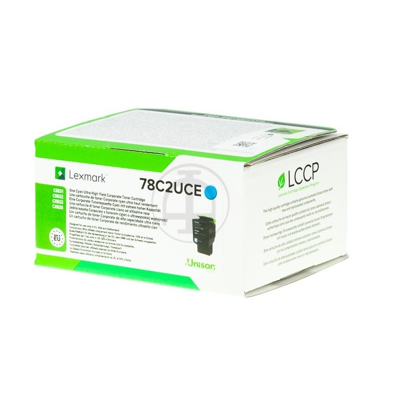 Toner cyan ultra longue durée Lexmark pour CX622ade - CX625ade - CS521dn .... (Corporate)