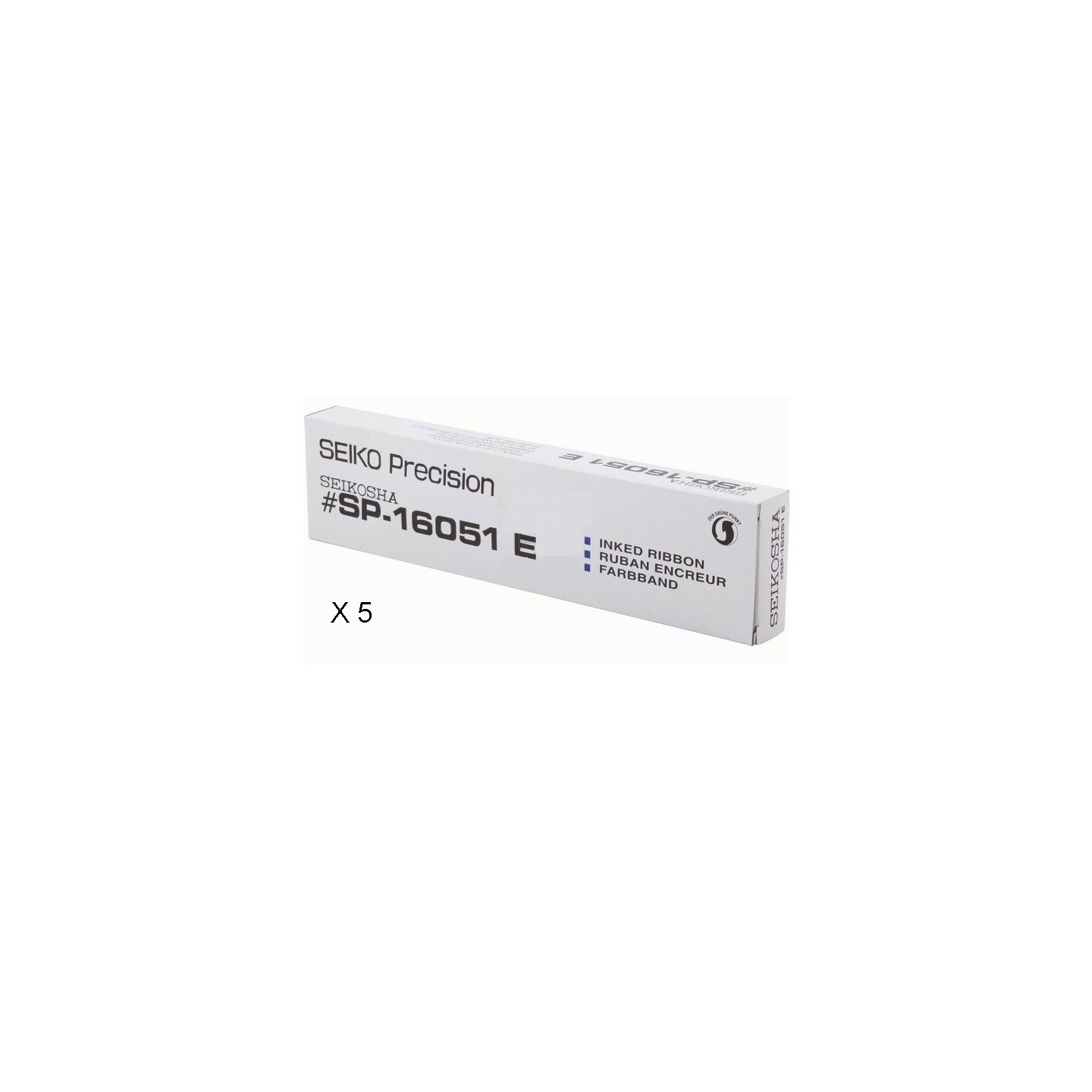 Pack 5 Rubans nylon noir Seikosha pour SP12000 ...(SP-16051E) - 2,5 Mil. caractères.