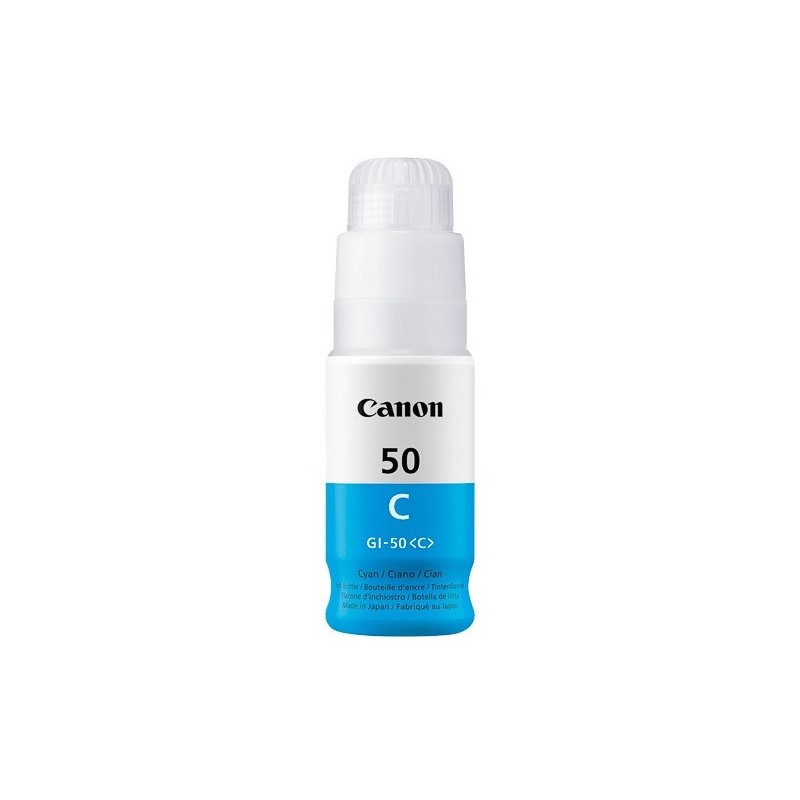 Cartouche d'encre Cyan Canon GI50C pour PIXMA G5050... - 7 700 pages.