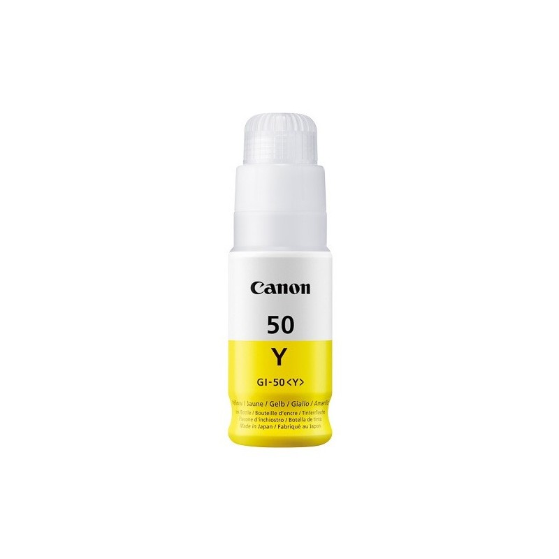 Cartouche d'encre Jaune Canon GI50Y pour PIXMA G5050... - 7 700 pages.