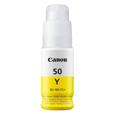 Cartouche d'encre Jaune Canon GI50Y pour PIXMA G5050... - 7 700 pages.