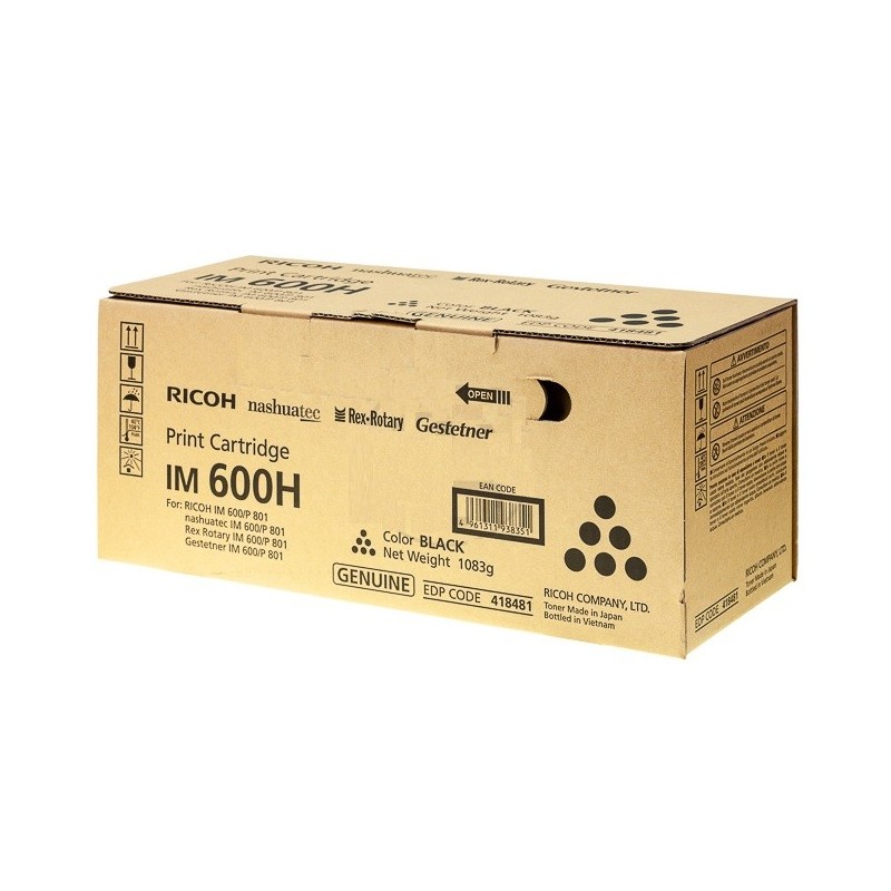 Cartouche toner Haute capacité Ricoh pour P800 - P801 (IM600H)