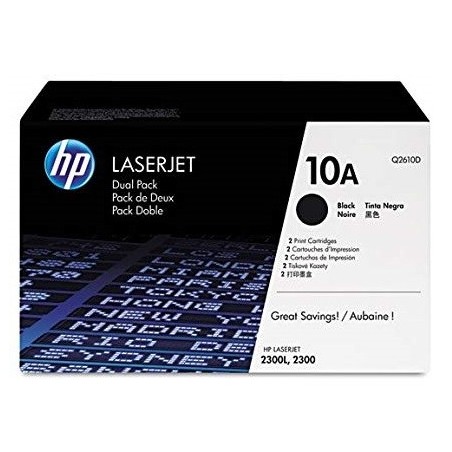Toner  HP pour LaserJet 2300 pack 2 (10A)