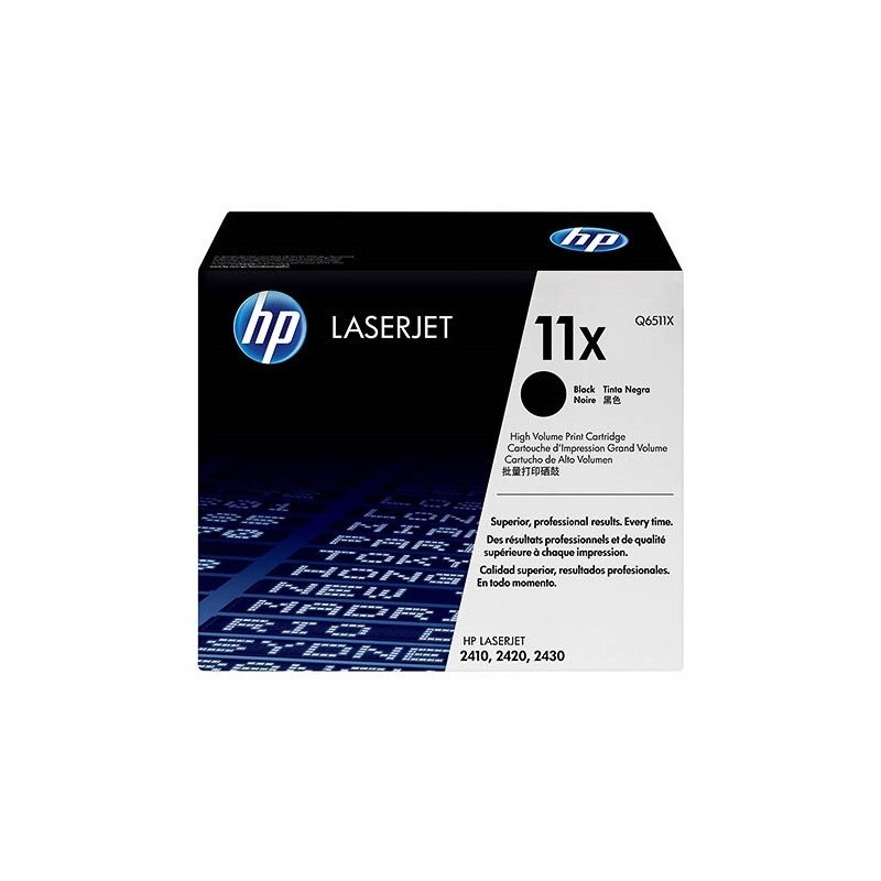 Toner Noir haute capacité HP laserjet 2400/2410/2420/2430 (11X)