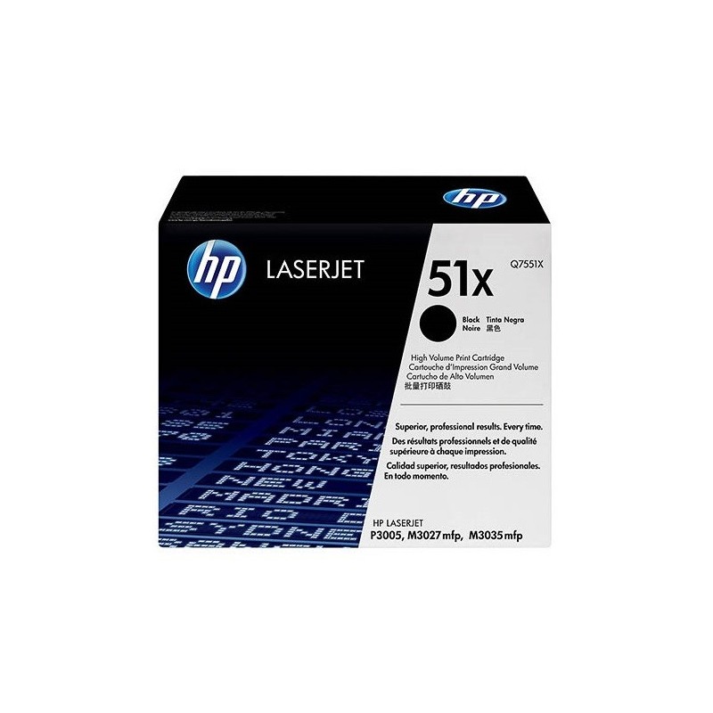 Toner HP Haute capacité pour LaserJet  P3005 / M3027 / M3035 (51X)