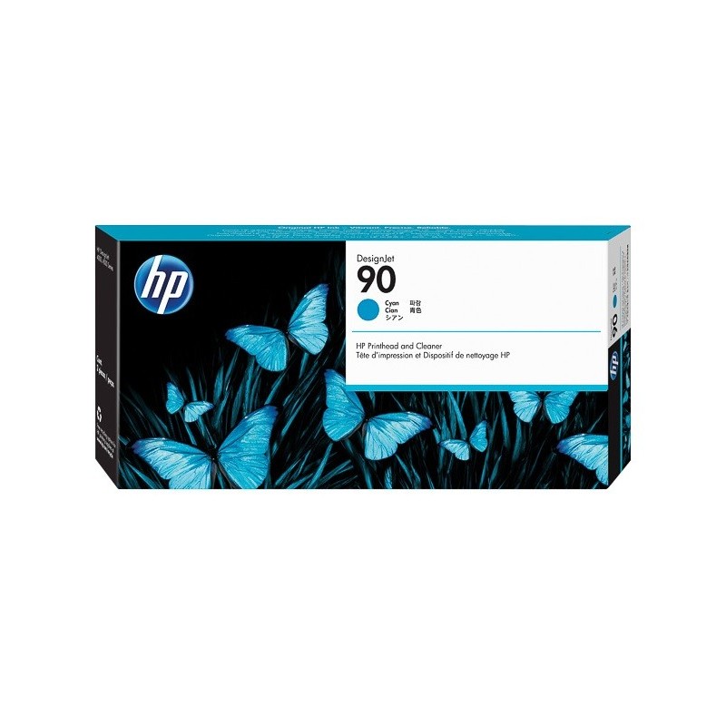 Tête d'impression cyan + kit nettoyage HP pour Designjet 4000... (n°90)