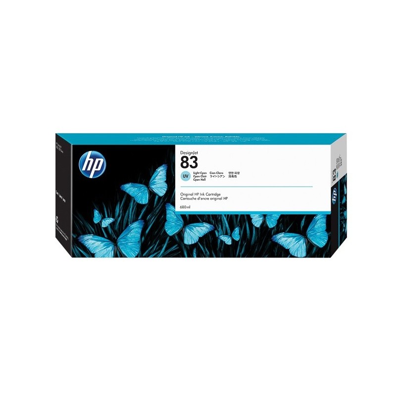 Réservoir Encre Cyan Clair UV HP pour Designjet 5000 ...  (N°83)