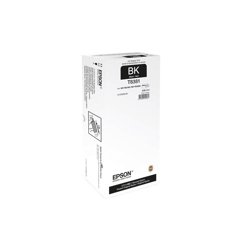 Unité d'alimentation en encre noire XL Epson pour WorkForce Pro WF-R5190DTW ..(T8381)