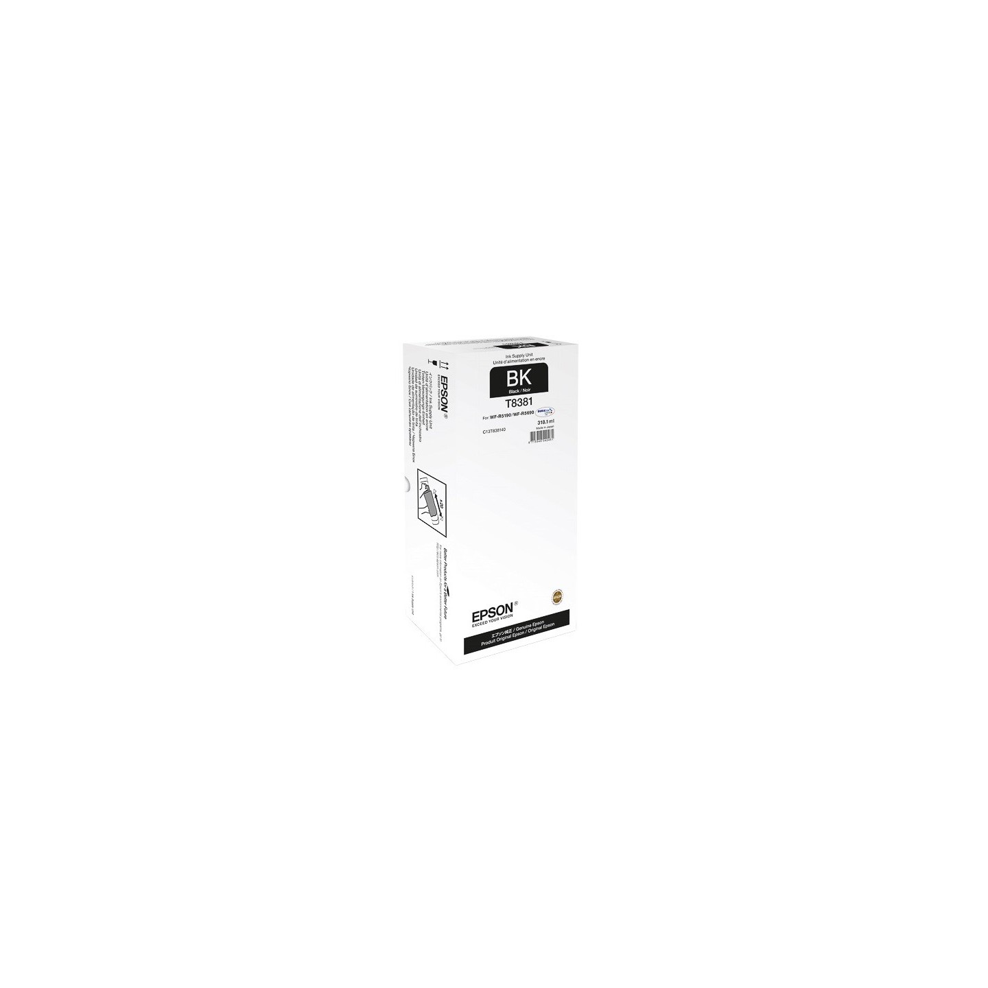 Unité d'alimentation en encre noire XL Epson pour WorkForce Pro WF-R5190DTW ..(T8381)