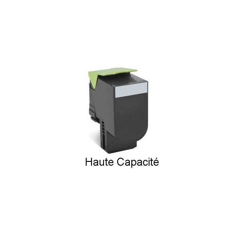 Toner noir générique Haute capacité pour Lexmark CX410 / CX510...  (802HK)
