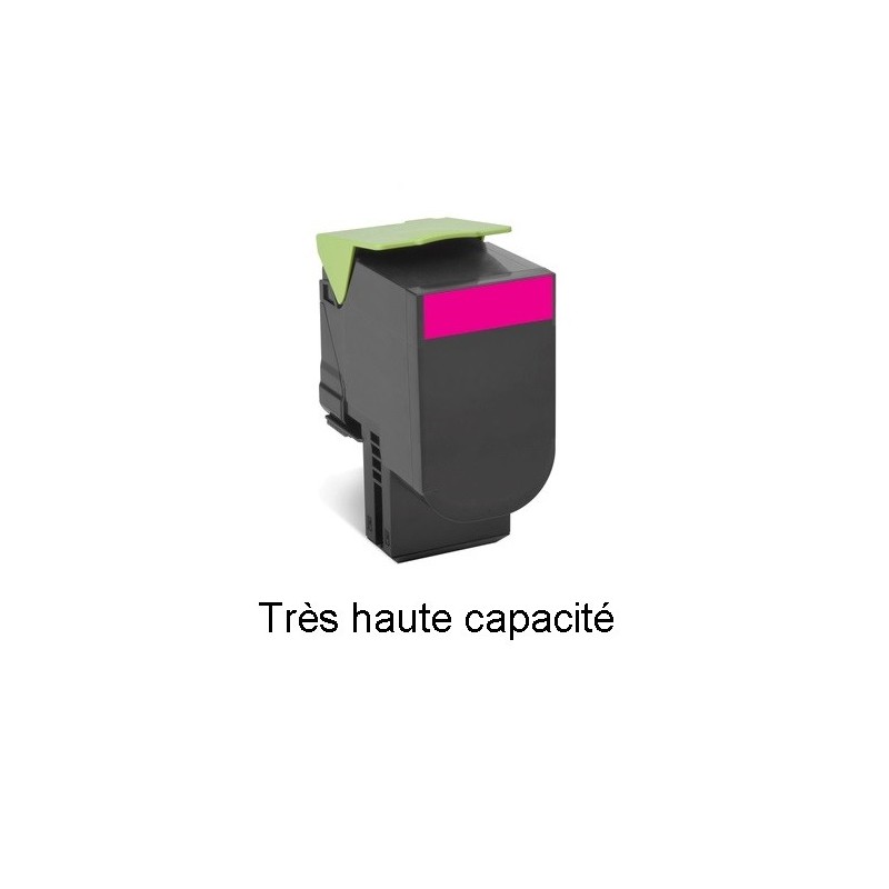 Toner Magenta générique très haute capacité pour Lexmark CX510...  (802XM)
