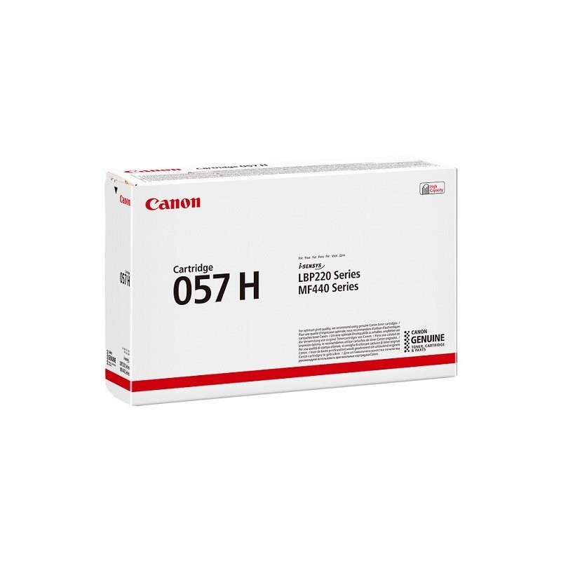 Cartouche Toner Noir Haute capacité Canon pour i-SENSYS MF443w, MF445dw, ... (N°057H)