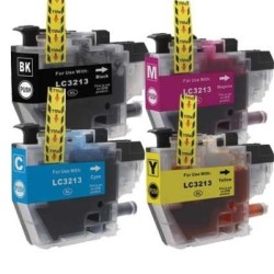 Pack de 4 Cartouches Jet d'encre génériques haute capacité pour multi-fonction BROTHER  DCP-J772DW...