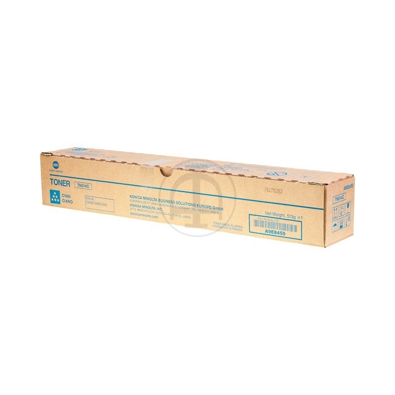 Toner cyan Konica Minolta pour Bizhub C458/ C558/ C658 (TN514C)