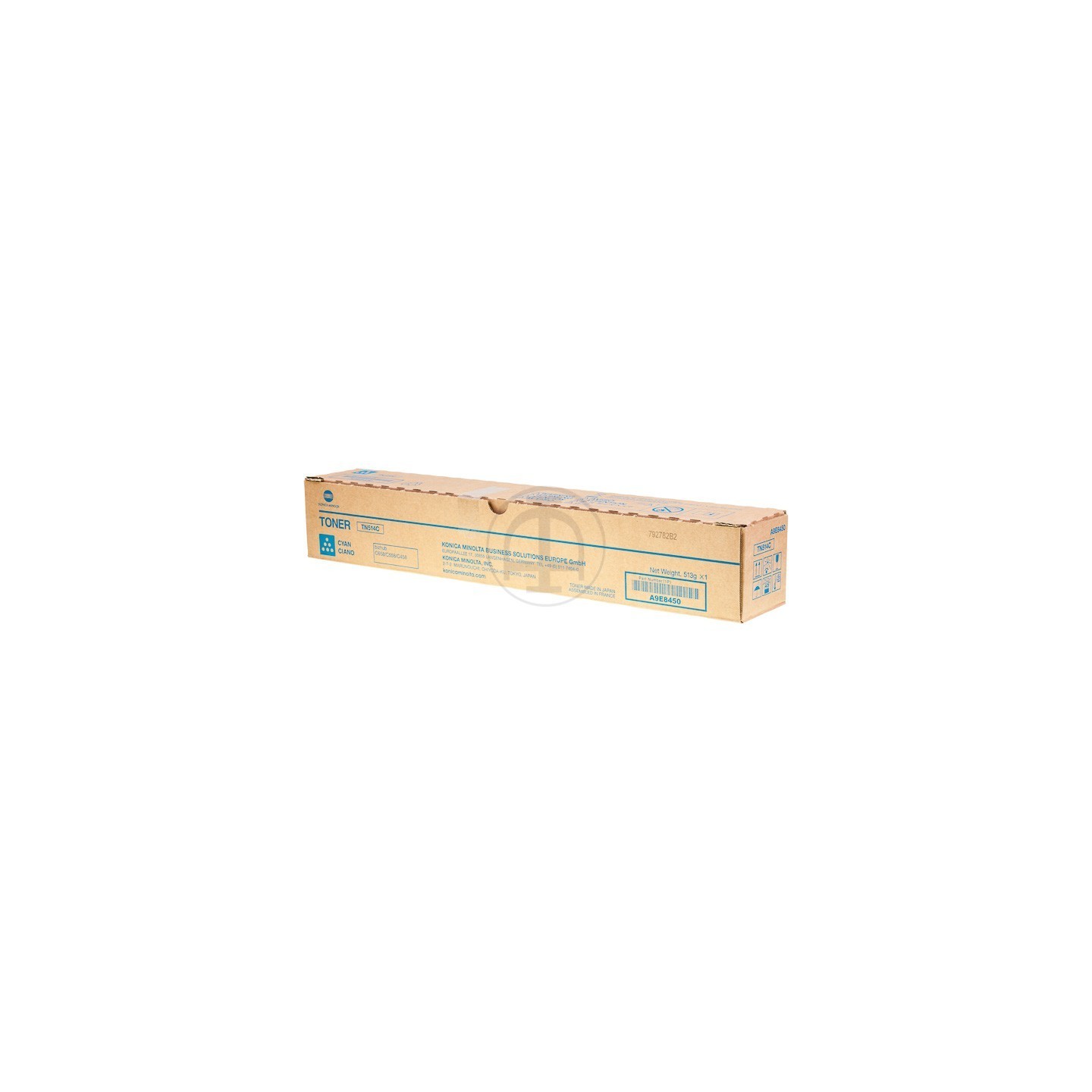 Toner cyan Konica Minolta pour Bizhub C458/ C558/ C658 (TN514C)