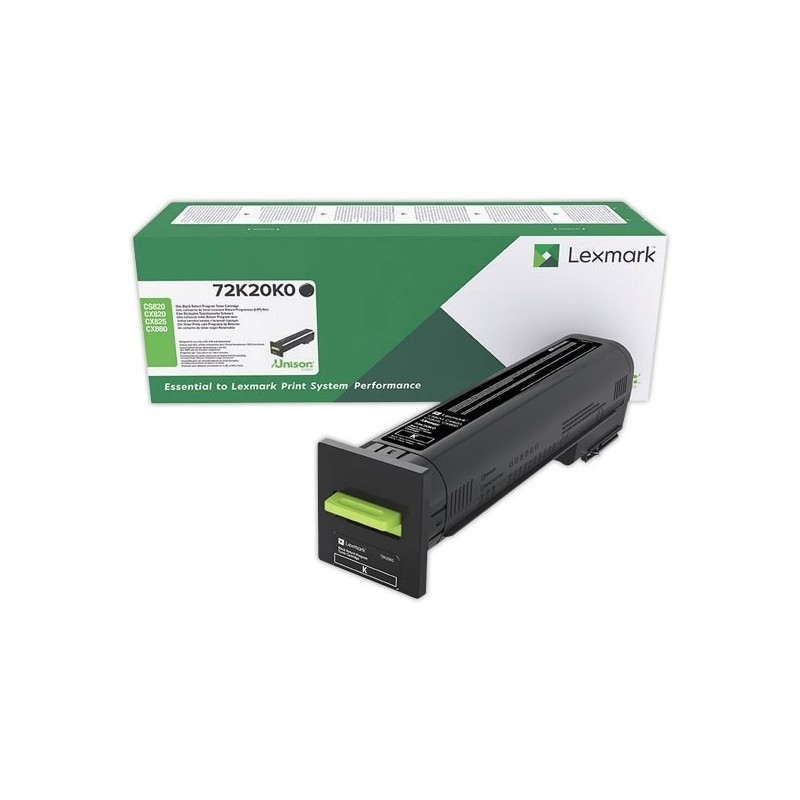Cartouche de toner Return Program Noire LEXMARK pour CS820de, CX820de...