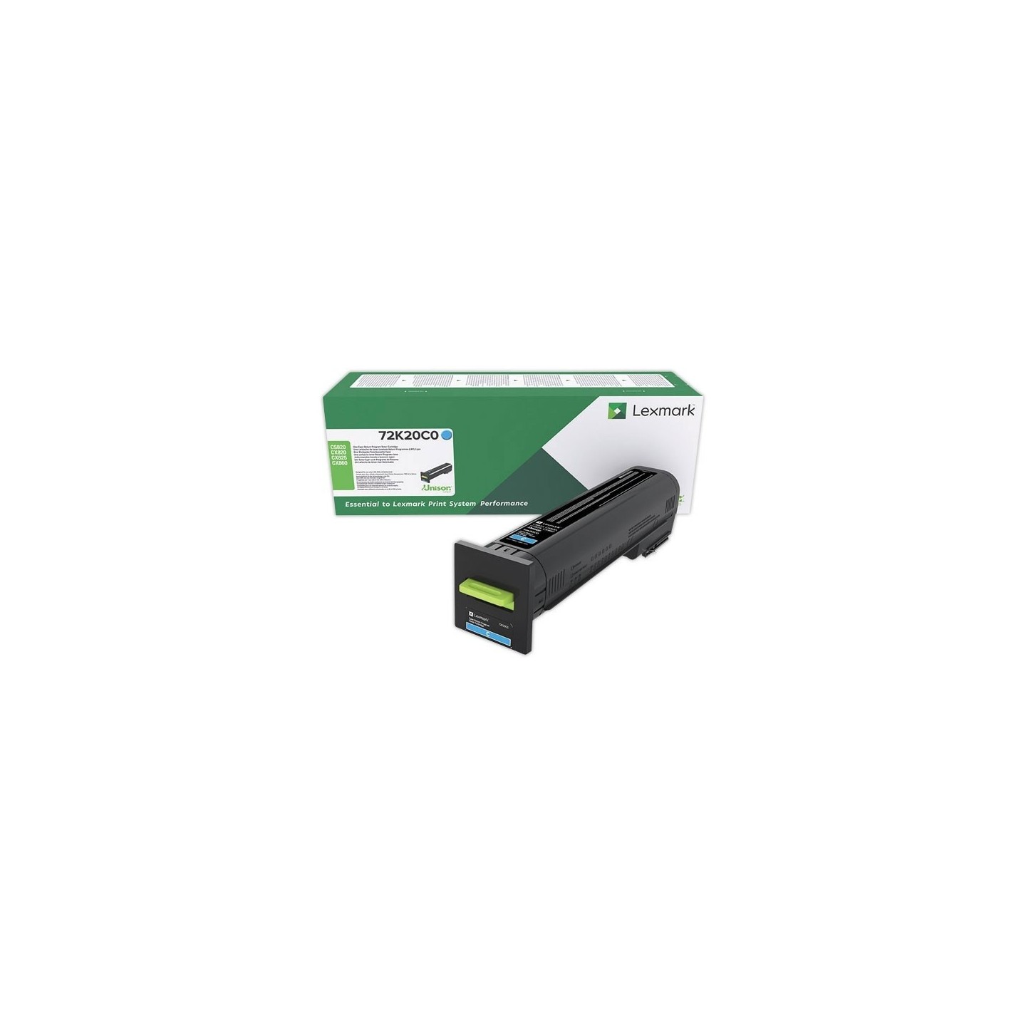 Cartouche de toner Cyan LEXMARK pour CS820de, CX820de...(Return Program)