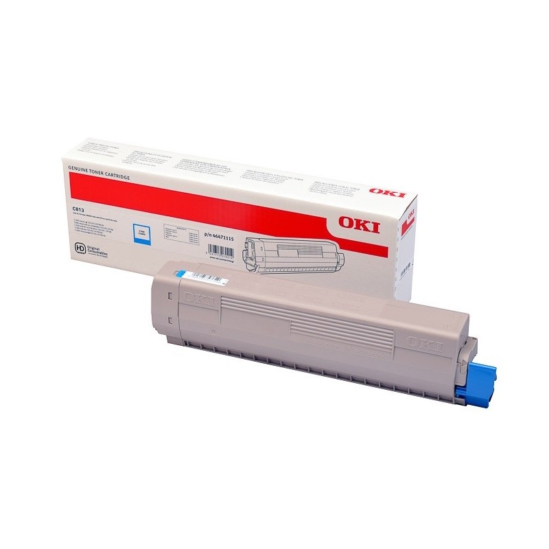Cartouche toner Oki Original - Cyan - 5000 Pages pour C813n - C813dn