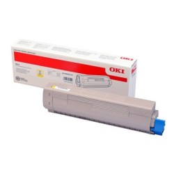 Cartouche toner Oki Original - Jaune- 5000 Pages pour C813n - C813dn