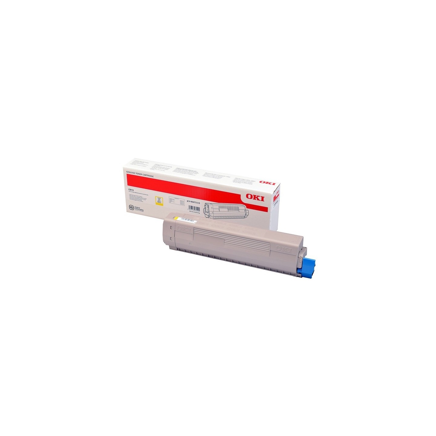 Cartouche toner Oki Original - Jaune- 5000 Pages pour C813n - C813dn