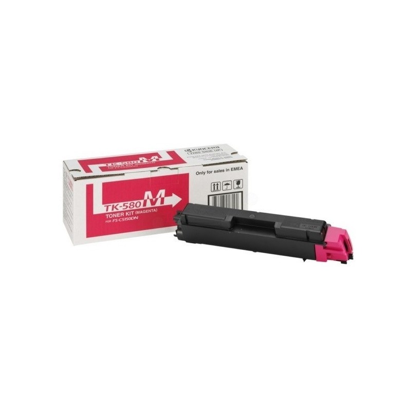 Toner magenta Kyocéra pour FS-C5150DN/ ECOSYS P6021CDN...  (TK-580M), Toner Express : achat en ligne de Toner magenta Kyocéra po