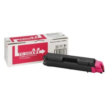 Toner magenta Kyocéra pour FS-C5150DN/ ECOSYS P6021CDN...  (TK-580M), Toner Express : achat en ligne de Toner magenta Kyocéra po