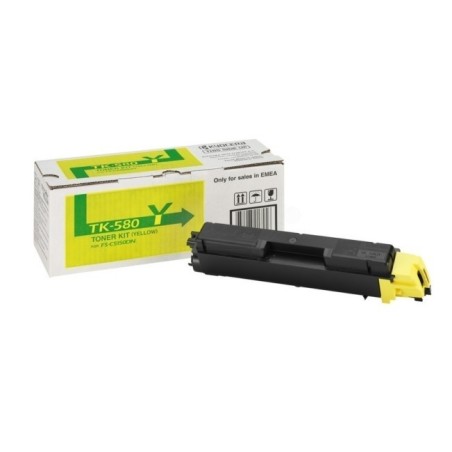 Toner jaune Kyocéra pour FS-C5150DN/ ECOSYS P6021CDN .. (TK-580Y), Toner Express : achat en ligne de Toner jaune Kyocéra pour FS