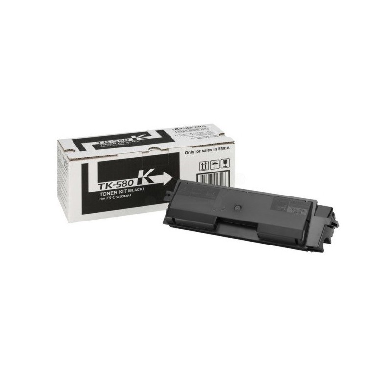 Toner noir Kyocéra pour FS-C5150DN/ ECOSYS P6021CDN...  (TK-580BK), Toner Express : achat en ligne de Toner noir Kyocéra pour FS