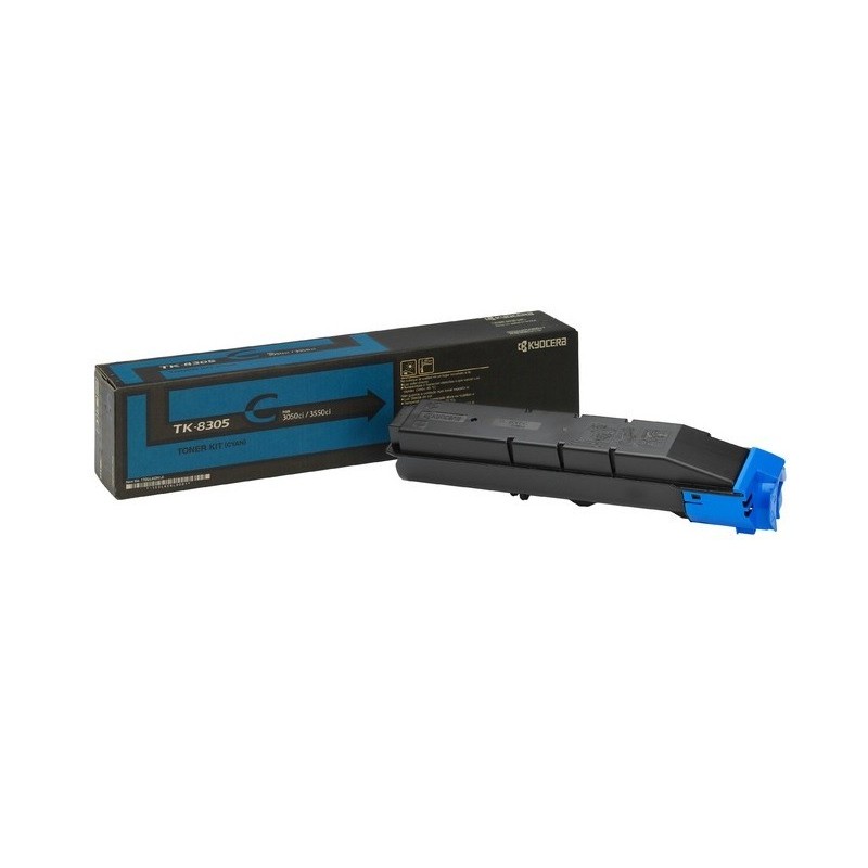 Toner cyan Kyocera Mita pour TaskAlfa 3050ci /  ...(TK-8305C), Toner Express : achat en ligne de Toner cyan Kyocera Mita pour Ta