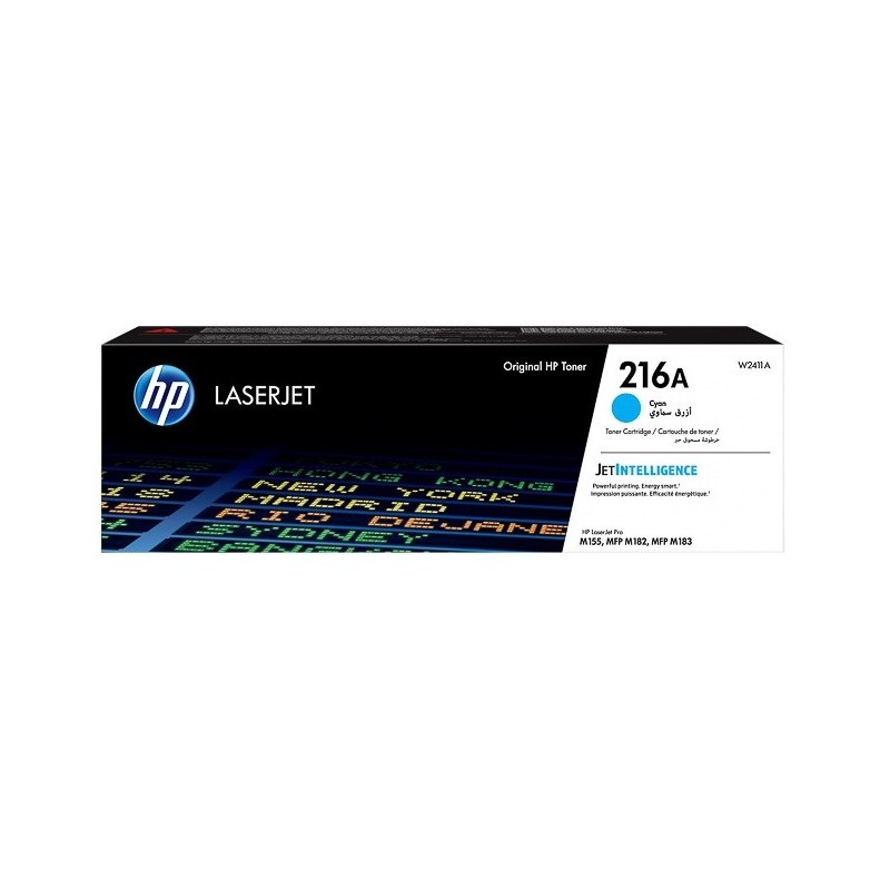 Cartouche Toner Cyan HP pour Color laserjet Pro M155nw / M182nw ... (216A)