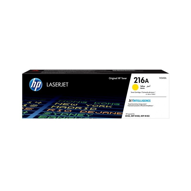 Cartouche Toner Jaune HP pour Color laserjet Pro M155nw / M182nw ... (216A)