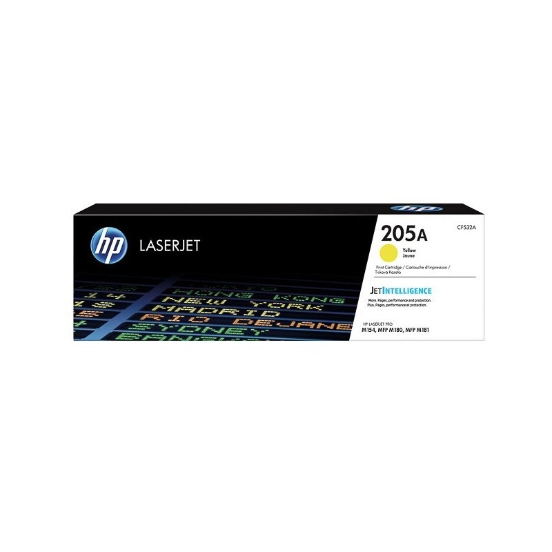 Toner jaune HP pour LaserJet Pro M180/ M181 (205A)