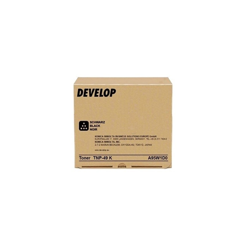 Cartouche toner Noir Develop pour Ineo +3351 +3851 (TNP49K)