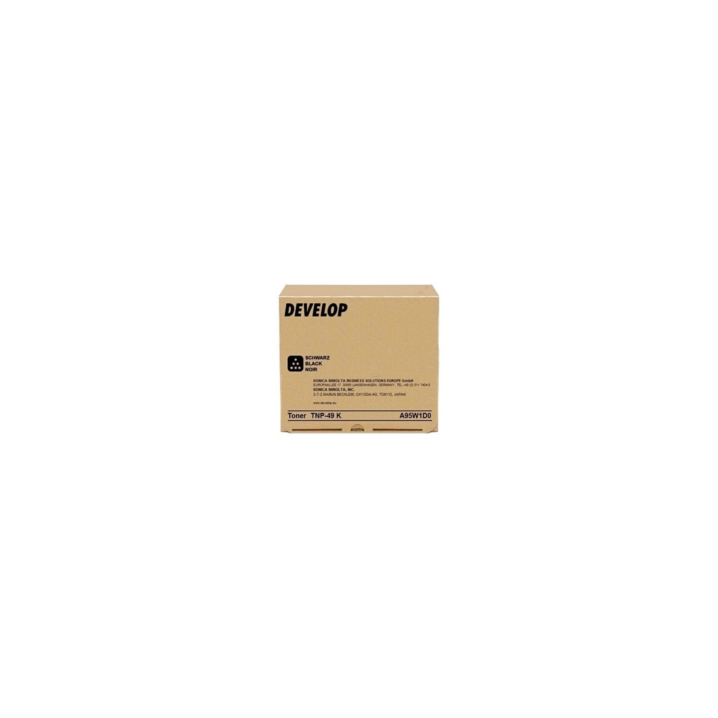 Cartouche toner Noir Develop pour Ineo +3351 +3851 (TNP49K)