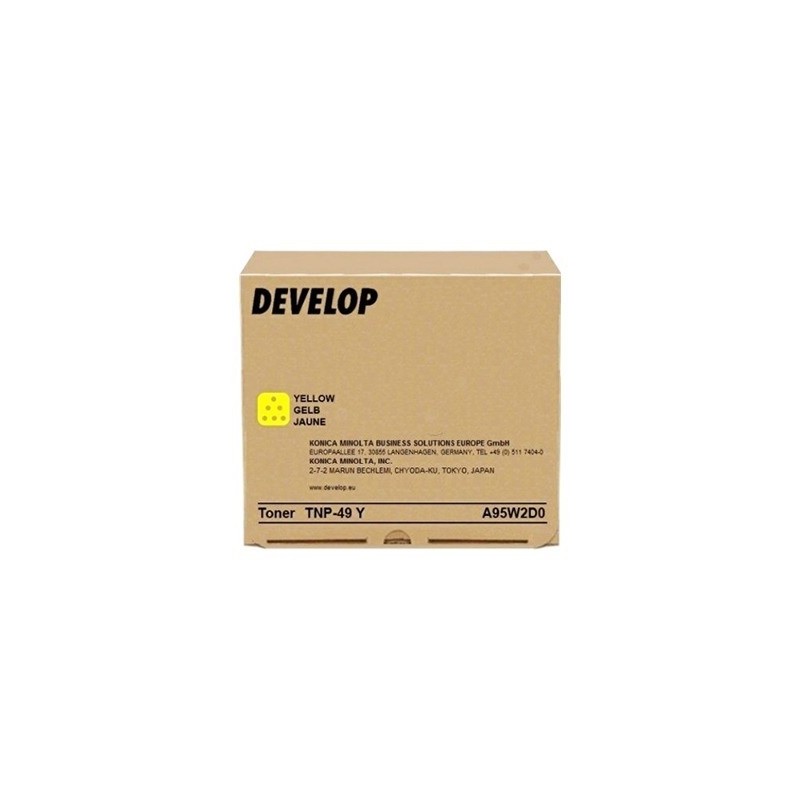 Cartouche toner Jaune Develop pour Ineo +3351 +3851 (TNP49Y)
