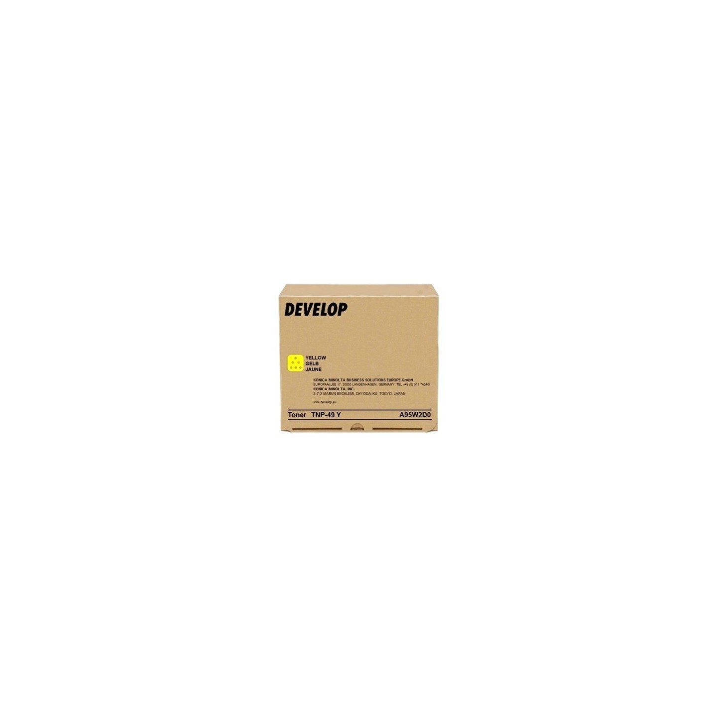 Cartouche toner Jaune Develop pour Ineo +3351 +3851 (TNP49Y)