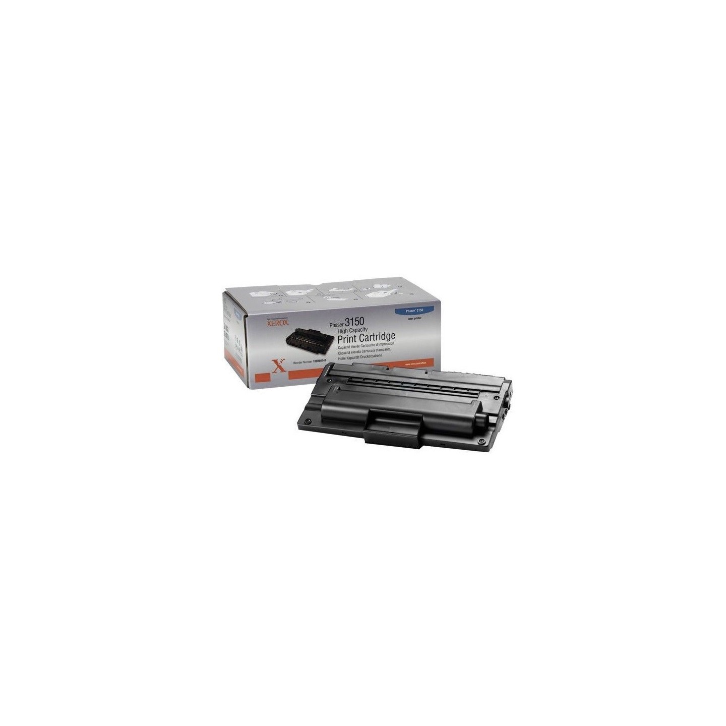 Toner Noir haute capacité Xerox pour Phaser 3150, Toner Express : achat en ligne de Toner Noir haute capacité Xerox pour Phaser 
