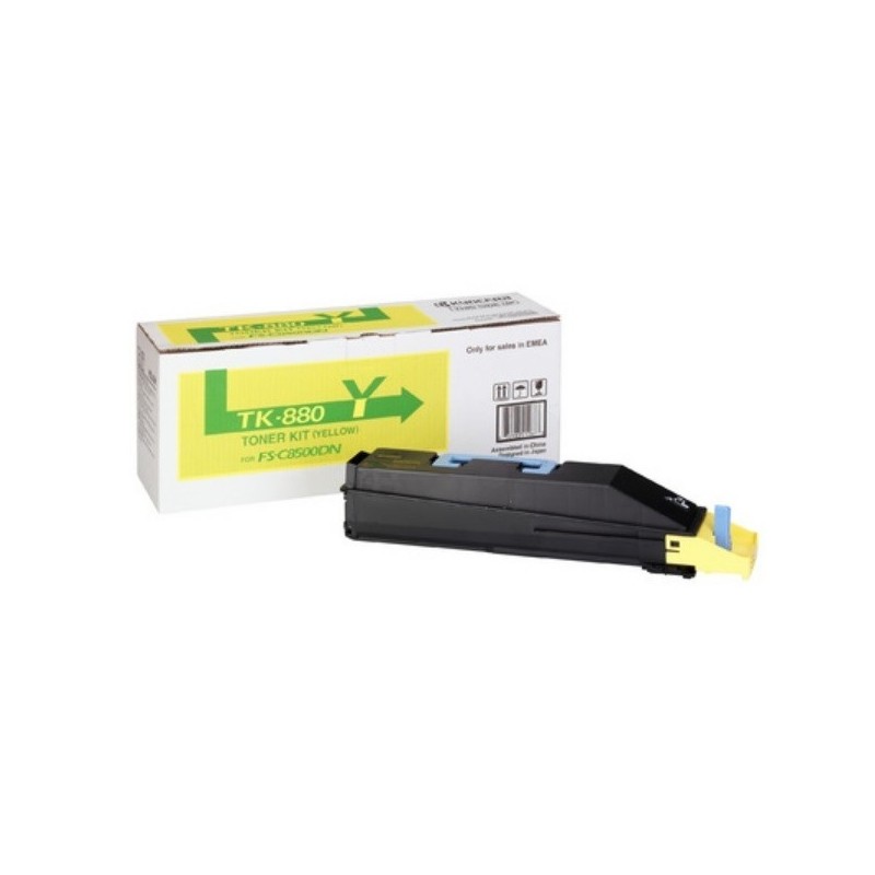 Toner jaune Kyocera Mita pour FSC-8500DN  (TK-880)