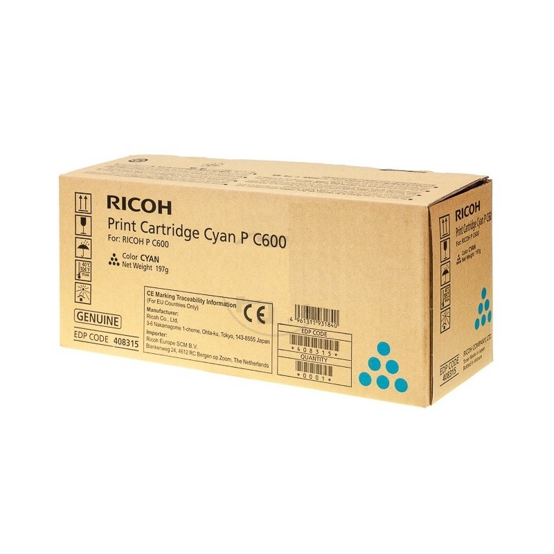 Cartouche Toner Cyan Ricoh pour P C600