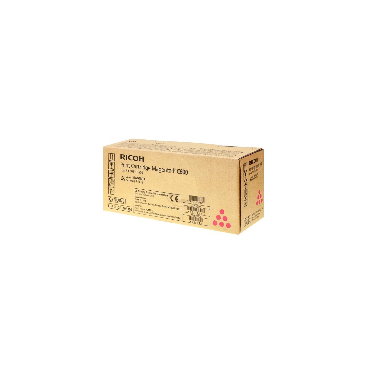 Cartouche Toner Magenta Ricoh pour P C600