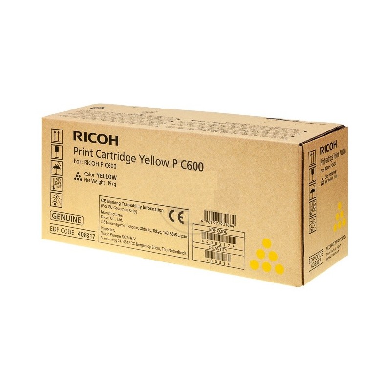 Cartouche Toner Jaune Ricoh pour P C600