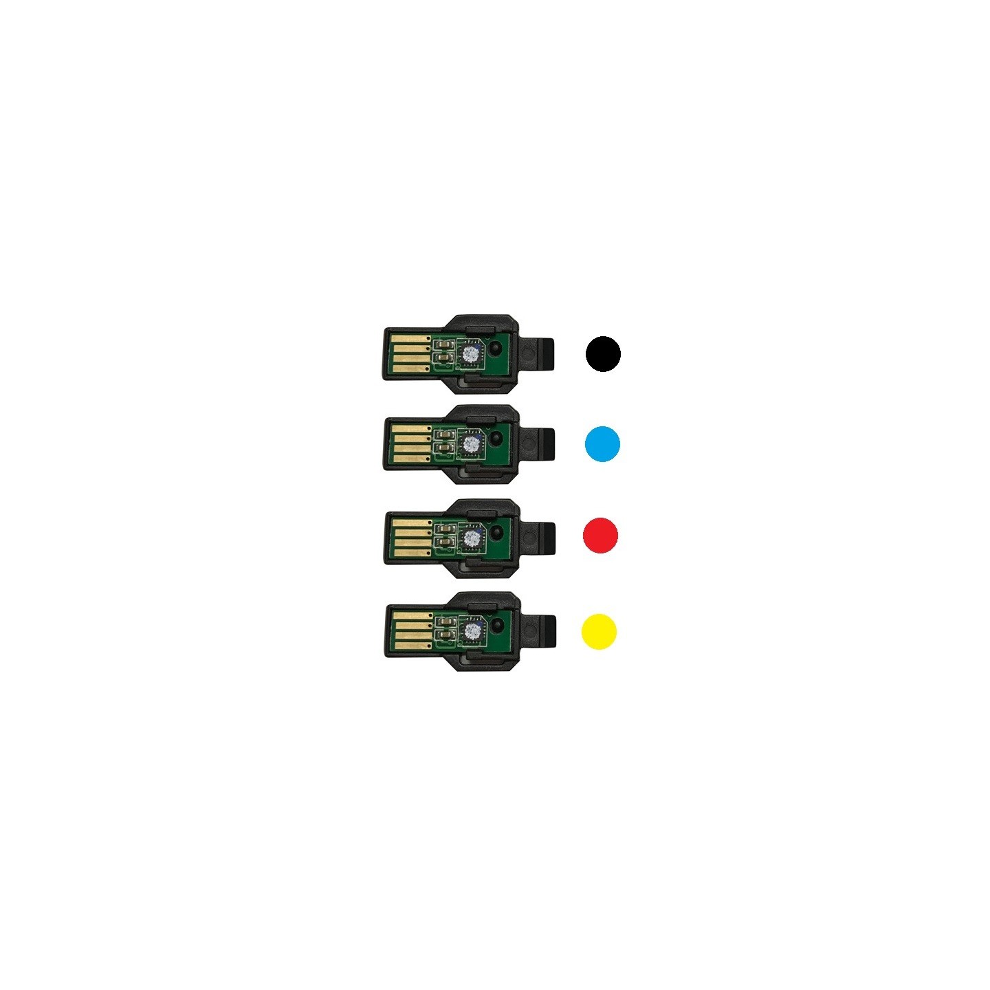 Pack 4 puces pour Unités images pour XEROX Workcentre 6605 ...