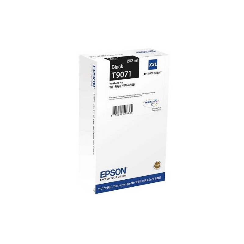 Cartouche Noire XXL Epson Tres Haute Capacité pour WorkForce pro WF 6590 / WF 6090 (T9071), Toner Express : achat en ligne de Ca